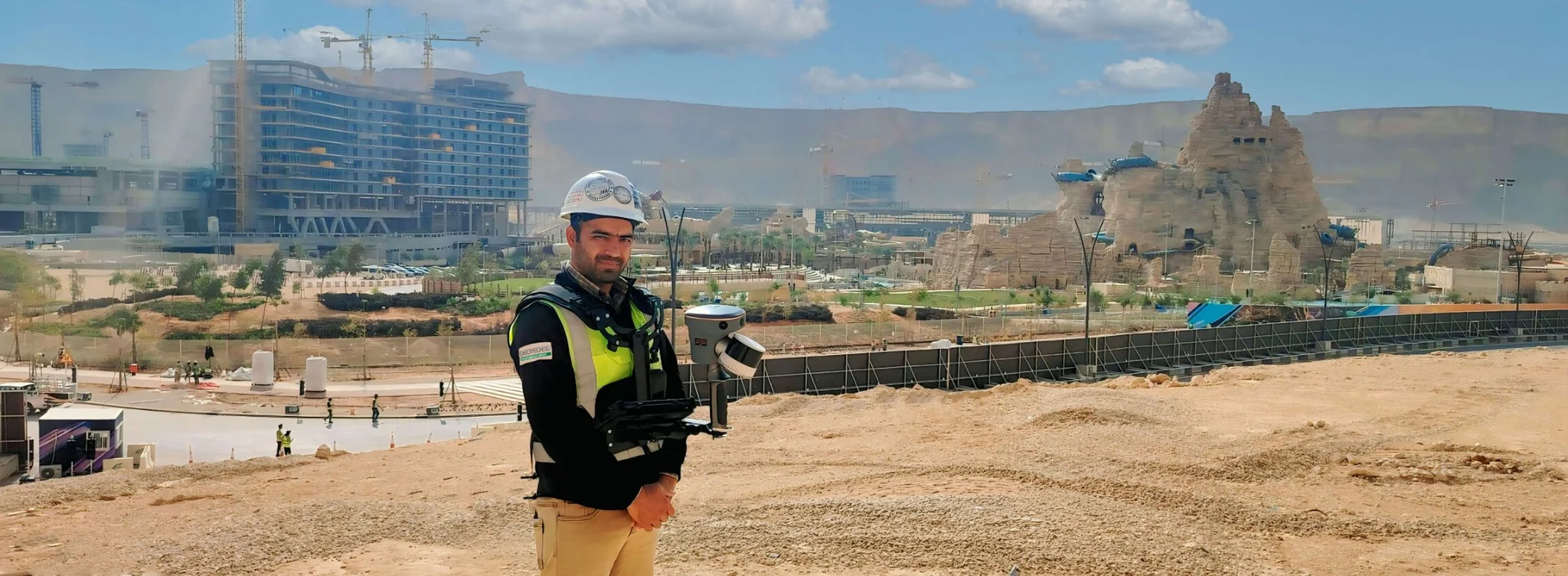 Surveying and construction site